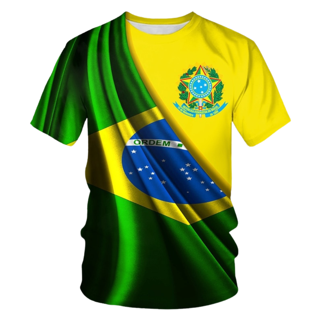 LANÇAMENTO - Camisa PÁTRIA AMADA BRASIL Retrô – Fadom Shop